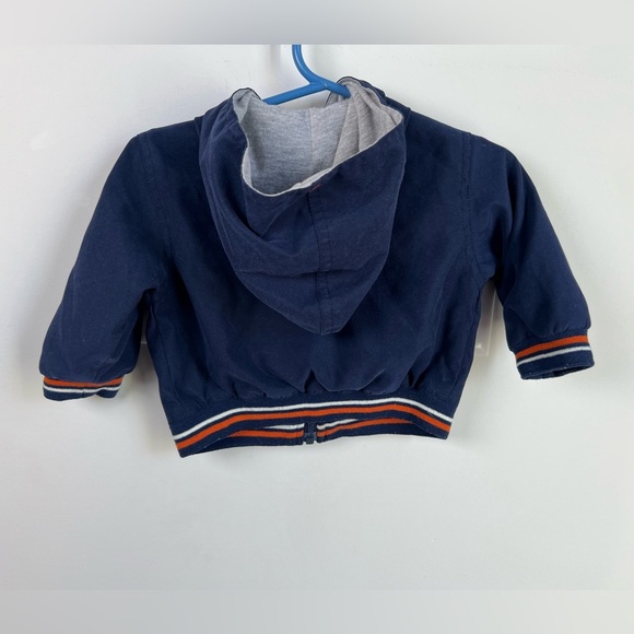 Vintage Winnie The Pooh Football Jacket Navy Fall Sporty 3-6 Months Baby - Picture 6 of 6